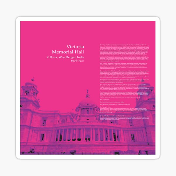 "Victoria Memorial Hall Duo tone" Sticker for Sale by Pixileads