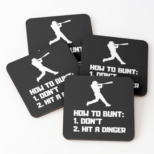Item preview, how to bunt don't hit a dinger , funny hitting bunts . designed and sold by Every Pet  Shirts.