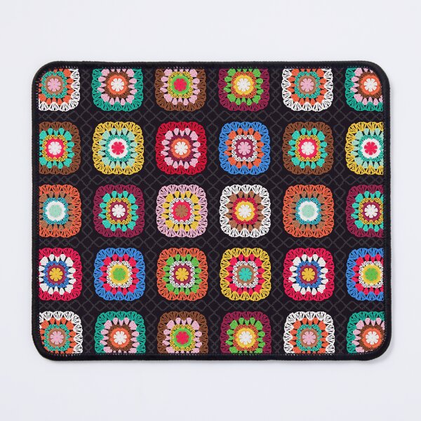 Item preview, Colorful Vintage Granny Square Crochet designed and sold by prirajdesigns.