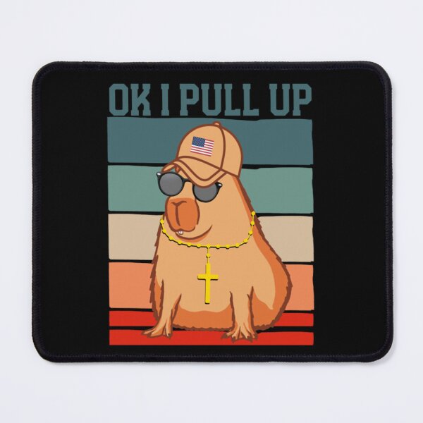 Item preview, Ok I Pull Up Capybara Funny Retro designed and sold by JamauDS.