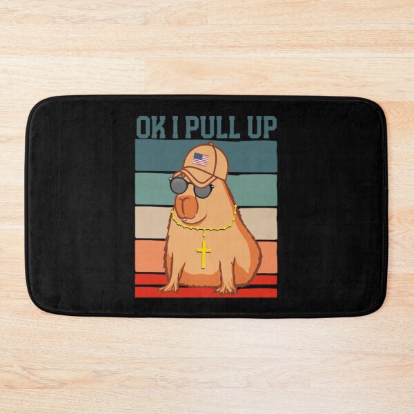 Item preview, Ok I Pull Up Capybara Funny Retro designed and sold by JamauDS.