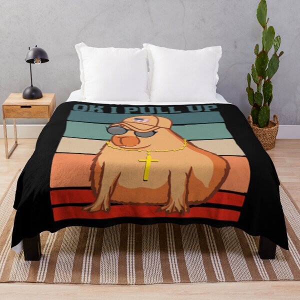 Item preview, Ok I Pull Up Capybara Funny Retro designed and sold by JamauDS.
