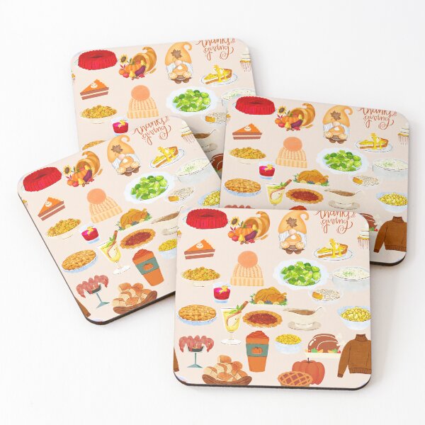 Item preview, Thanksgiving foods repeating pattern designed and sold by StudioSamanthaa.