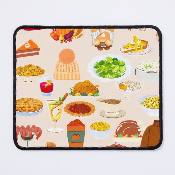 Item preview, Thanksgiving foods repeating pattern designed and sold by StudioSamanthaa.