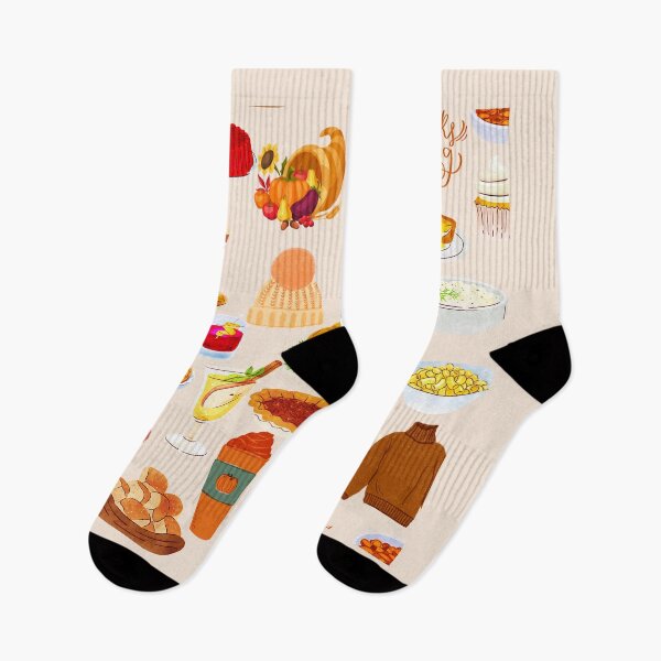 Item preview, Thanksgiving foods repeating pattern designed and sold by StudioSamanthaa.