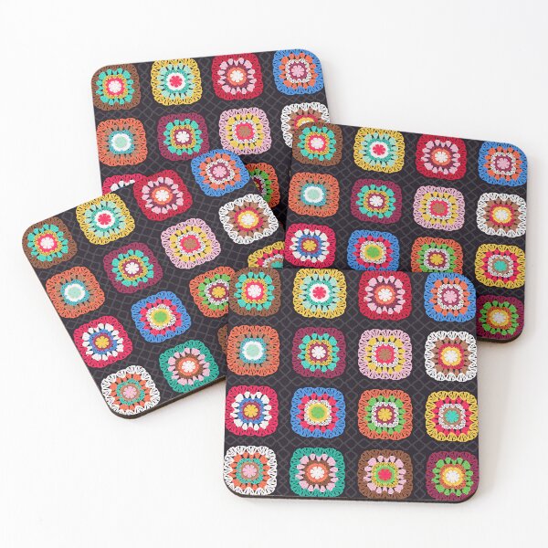 Item preview, Colorful Vintage Granny Square Crochet designed and sold by prirajdesigns.