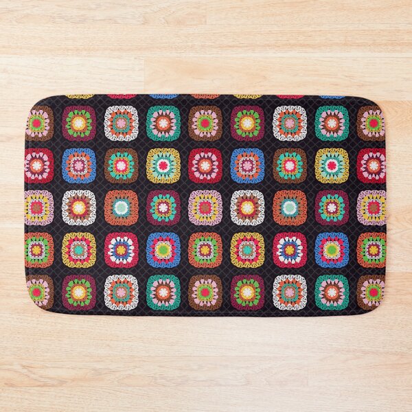 Item preview, Colorful Vintage Granny Square Crochet designed and sold by prirajdesigns.