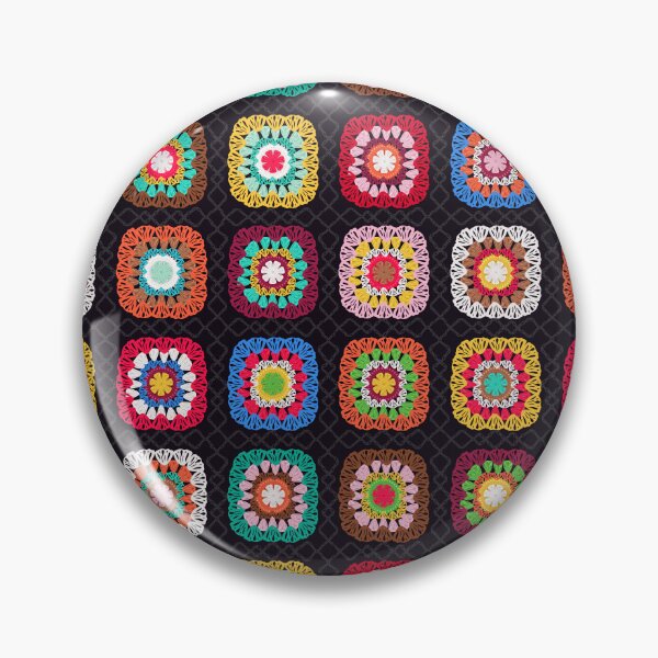 Item preview, Colorful Vintage Granny Square Crochet designed and sold by prirajdesigns.