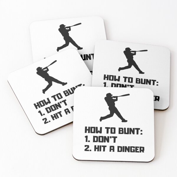 Item preview, how to bunt don't hit a dinger , funny hitting bunts . designed and sold by Every Pet  Shirts.