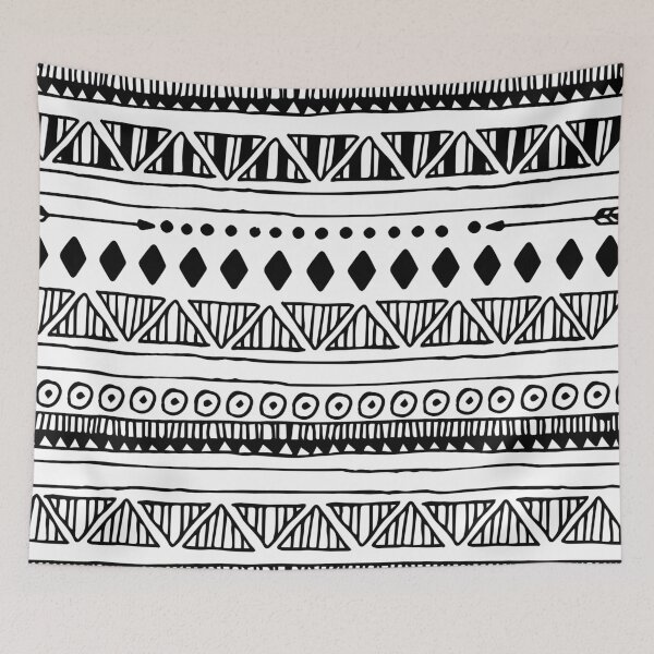 Item preview, Boho style hand drawn indian geometric pattern designed and sold by masatomio.