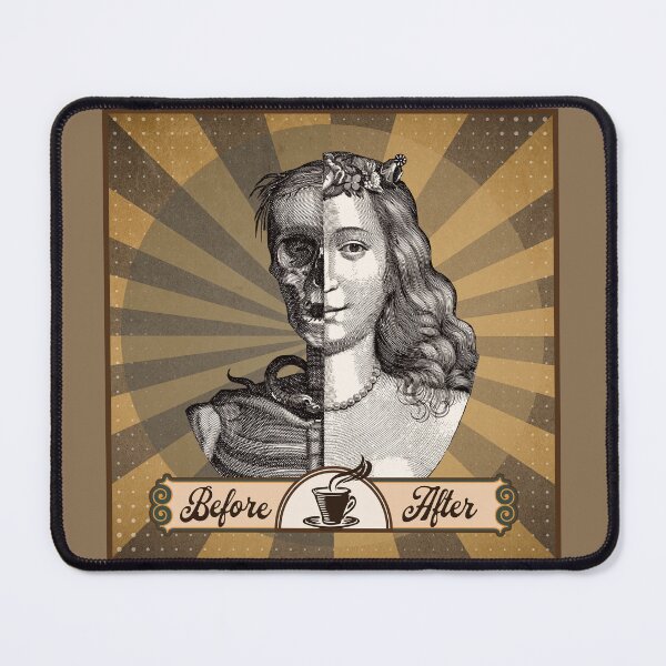 Item preview, Funny Before And After Coffee Vintage Illustration designed and sold by MyStonedCottage.