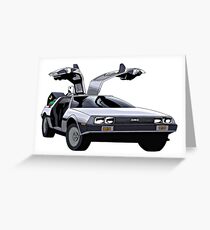 DeLorean Greeting Card
