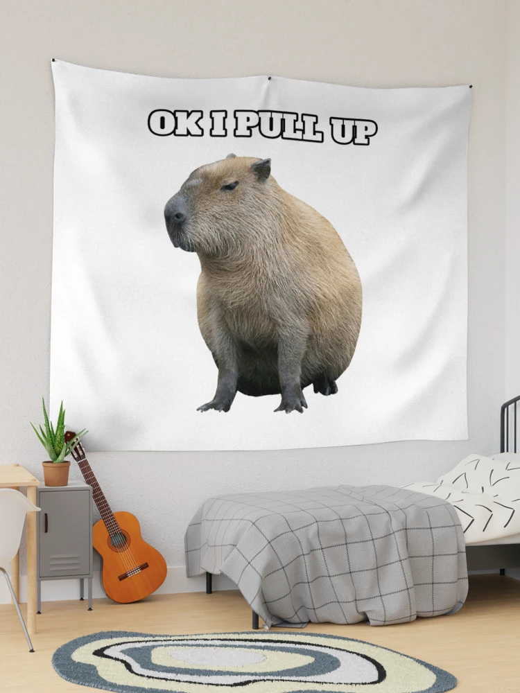 Ok I Pull Up Meme Giant Capybara Capzilla Funny Retro Backpack for Sale by  grex2908