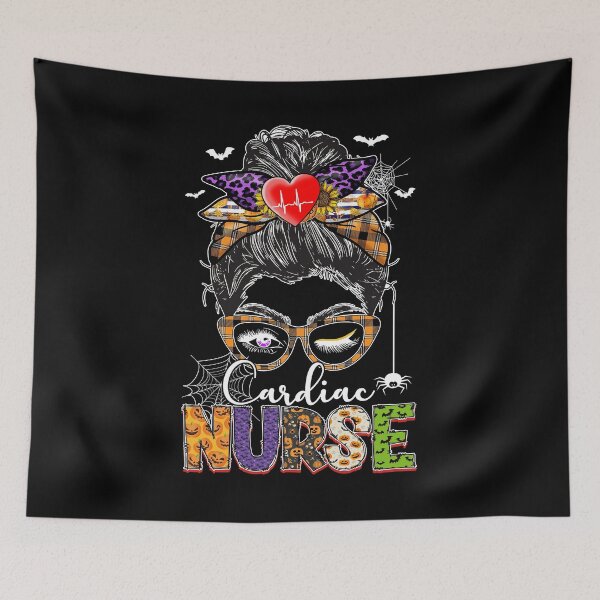 Item preview, Cardiac Nurse halloween scary pumpkin funny cute vintage designed and sold by elizabethdawnn.