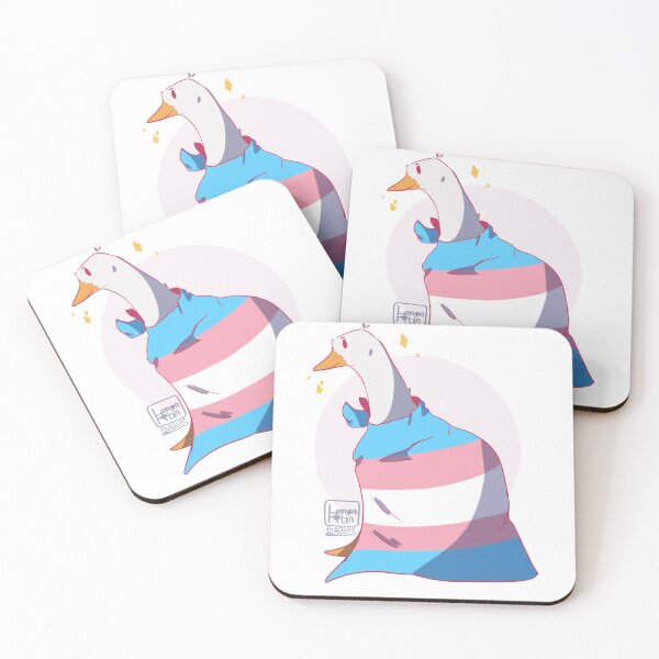 Item preview, Trans duck pride flag designed and sold by Lemonrobin.