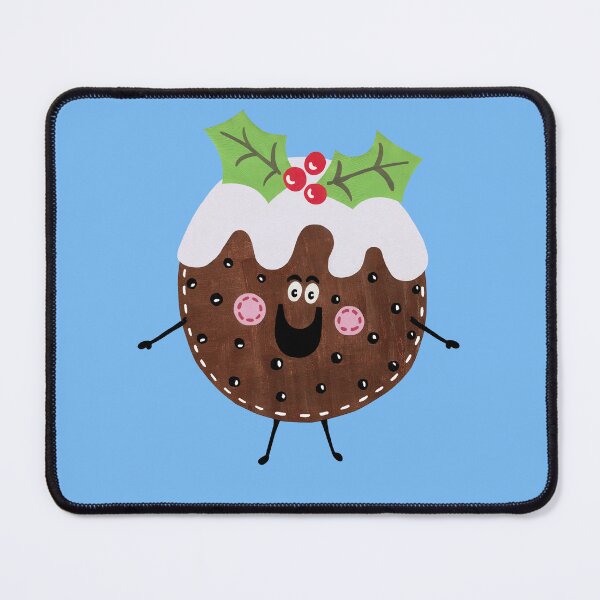 Item preview, Christmas Pudding - Blue Background designed and sold by Helen McCartney Designs.