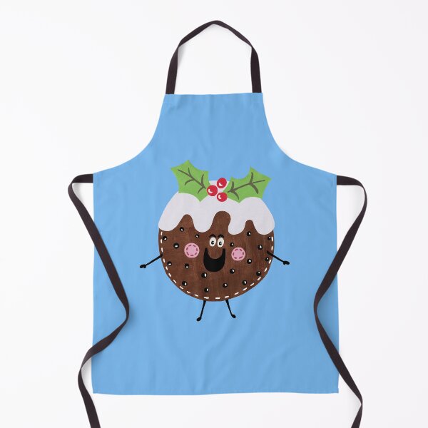 Item preview, Christmas Pudding - Blue Background designed and sold by Helen McCartney Designs.