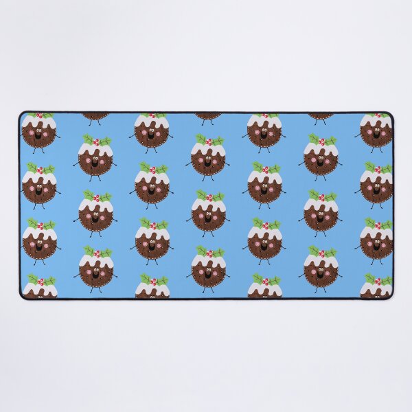 Item preview, Christmas Pudding - Blue Background designed and sold by Helen McCartney Designs.