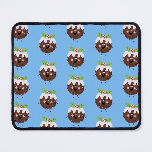 Item preview, Christmas Pudding 2 - Blue Background designed and sold by Helen McCartney Designs.