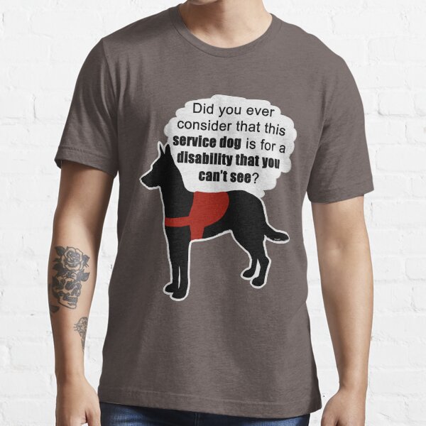 "Service Dogs for Invisible Disabilities" Tshirt for Sale by tiewolf