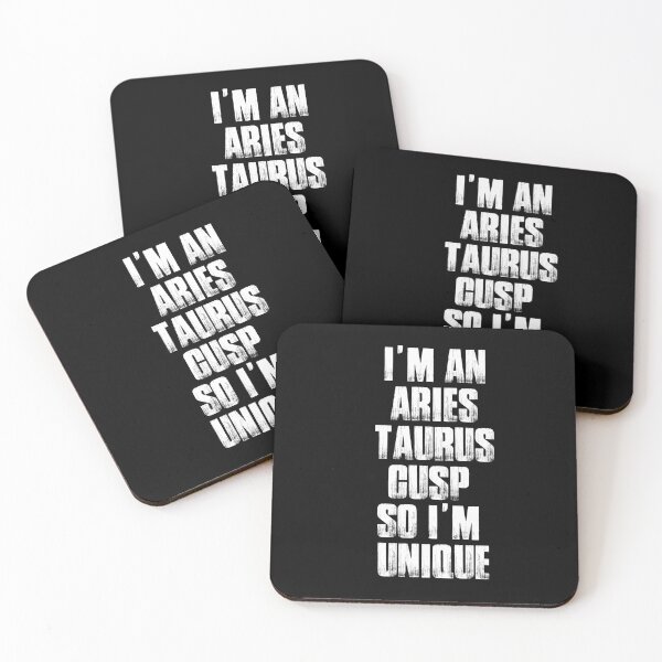 Item preview, I am an Aris Taurus coz i am unique White Bold Typography  designed and sold by X-Trends.