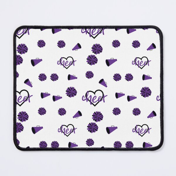 Item preview, Purple Cheer Hearts, Pom Poms, Megaphone Pattern designed and sold by Susan Says.