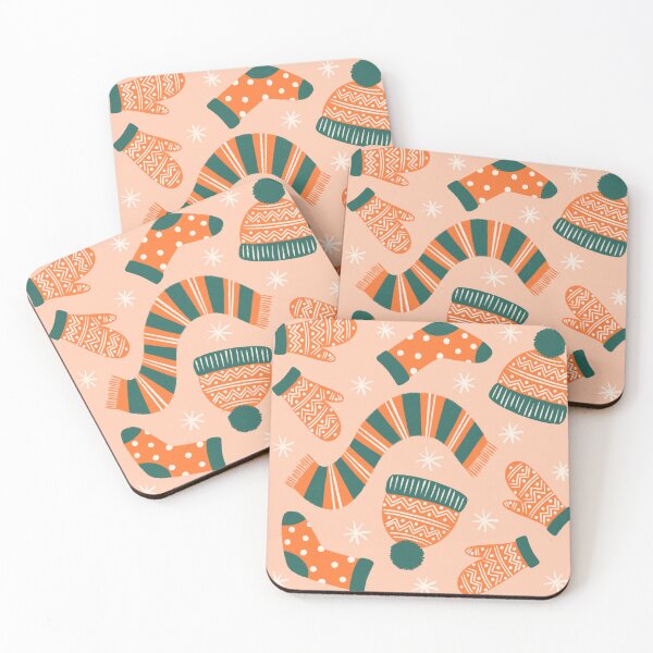 Item preview, Christmas time pattern on peachy background designed and sold by Irenajh87.