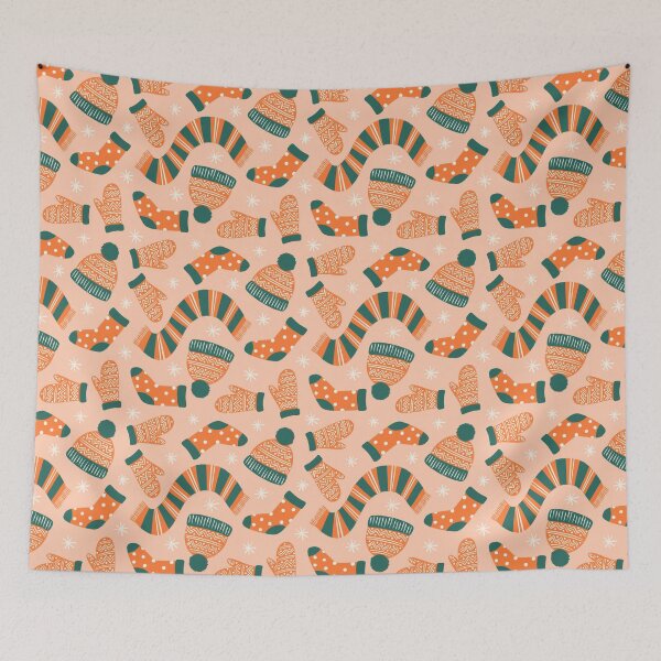 Item preview, Christmas time pattern on peachy background designed and sold by Irenajh87.