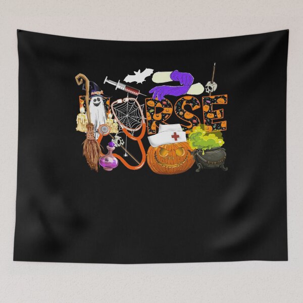 Item preview, Nurse halloween scary pumpkin funny cute vintage designed and sold by elizabethdawnn.