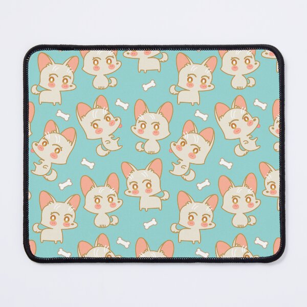 Item preview, Yuki Cute Dog Pattern Teal designed and sold by Larissa Melnik.