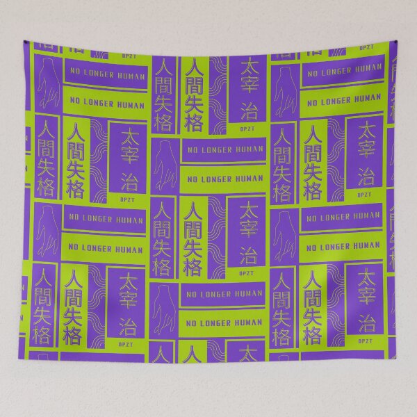 Item preview, No Longer Human (Dazai Osamu) Purple & Green designed and sold by DPZT.
