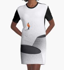 fitted graphic t shirt dress