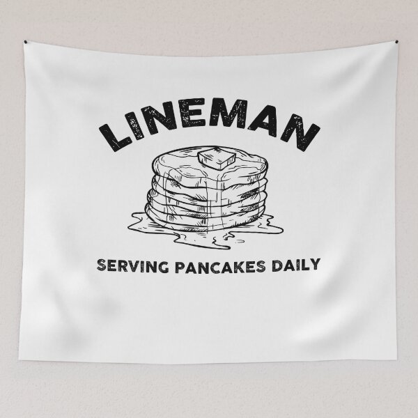Item preview,  lineman serving pancakes daily , Offensive Lineman Football O Line Tackle  designed and sold by Every Pet  Shirts.