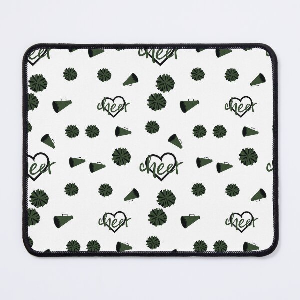 Item preview, Forest Green Cheer Hearts, Pom Poms, Megaphone Pattern designed and sold by Susan Says.