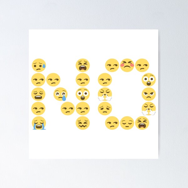 Item preview, NO Frustrated Emojis designed and sold by Parag's Travel Shop.