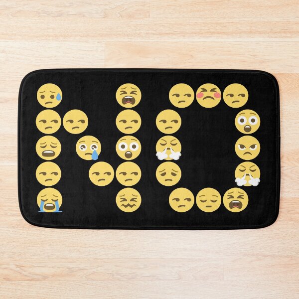 Item preview, NO Frustrated Emojis designed and sold by Parag's Travel Shop.