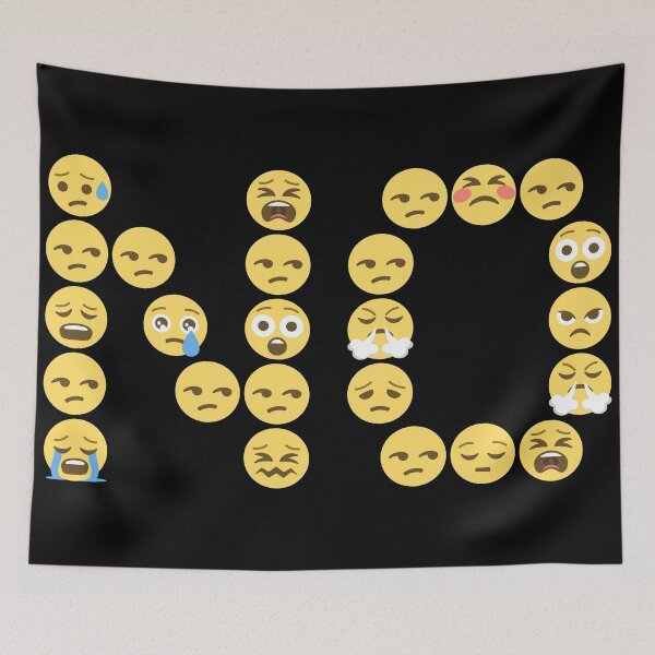 Item preview, NO Frustrated Emojis designed and sold by Parag's Travel Shop.