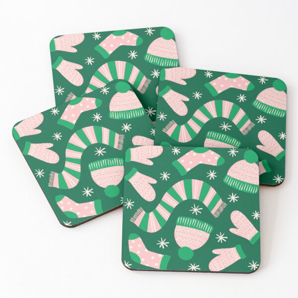 Item preview, Christmas time pattern on green background designed and sold by Irenajh87.