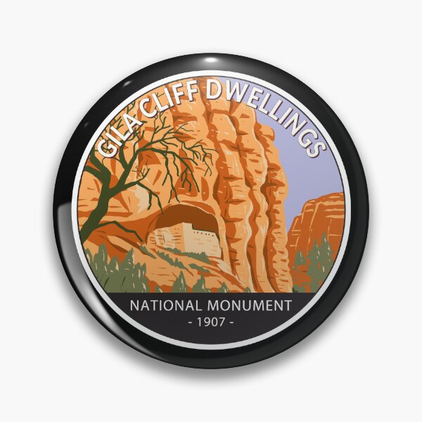 Item preview, Gila Cliff Dwellings National Monument New Mexico Circle designed and sold by KrisSidDesigns.