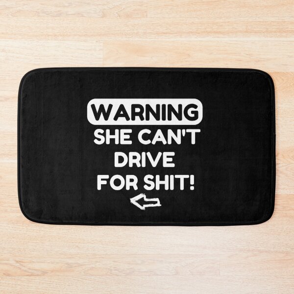 Item preview, Warning She Can't Drive For Shit Funny Matching Couples designed and sold by Creative Nebula ☑️.