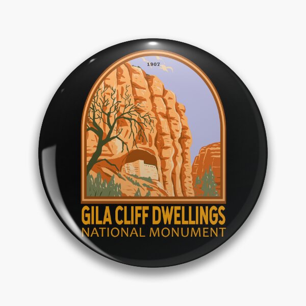 Item preview, Gila Cliff Dwellings National Monument New Mexico Emblem designed and sold by KrisSidDesigns.