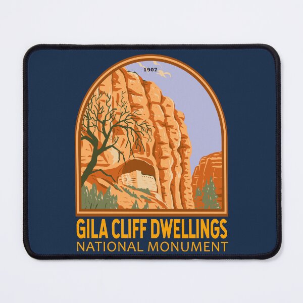 Item preview, Gila Cliff Dwellings National Monument New Mexico Emblem designed and sold by KrisSidDesigns.