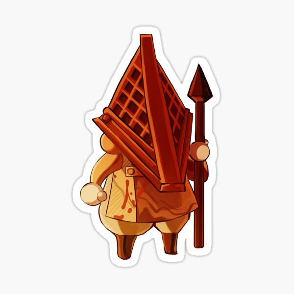 Pyramid Head (Red Pyramid Thing) Sticker for Sale by Design-By-Dan