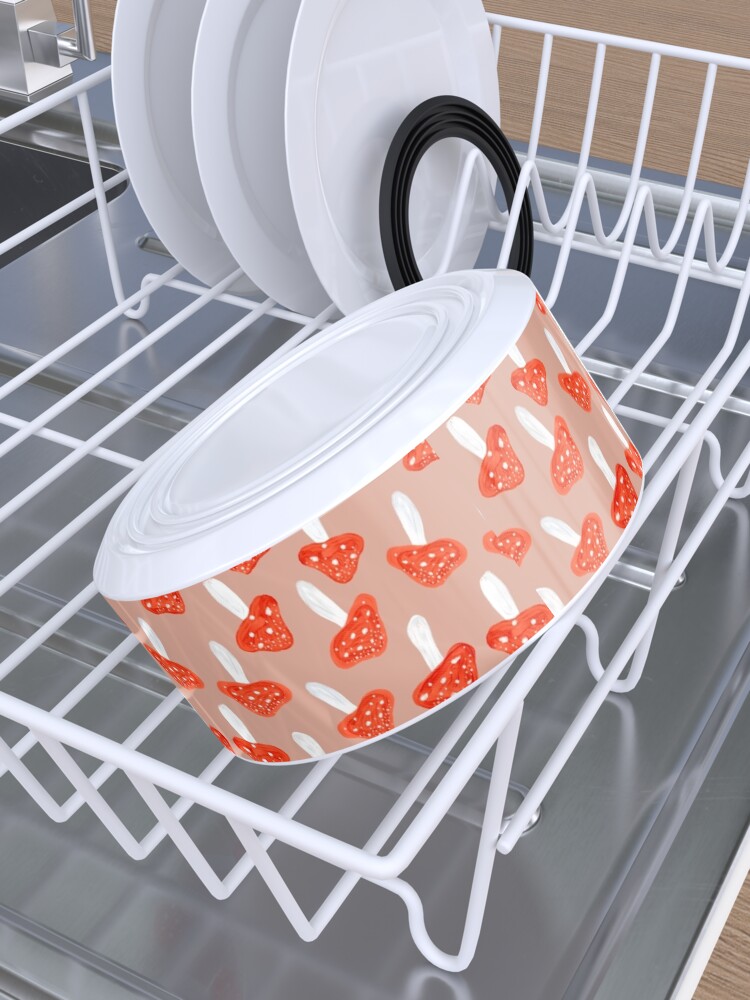 Alternate view of Mushrooms Dance Pet Bowl