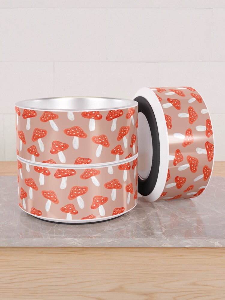 Alternate view of Mushrooms Dance Pet Bowl