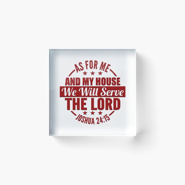 Item preview, As for Me And My House, We Will Serve The Lord - Bible Verse designed and sold by KalorCreations.