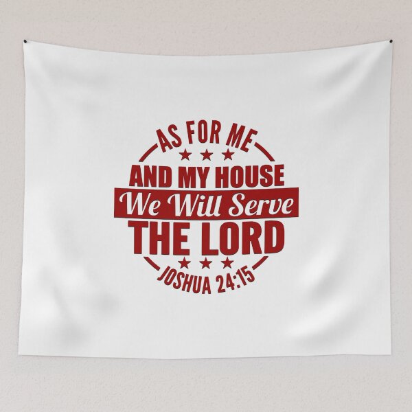 Item preview, As for Me And My House, We Will Serve The Lord - Bible Verse designed and sold by KalorCreations.
