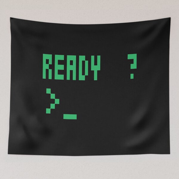 Item preview, Ready ? Pixel Art Old Computer Notification Tandy 80s  Hi Notification designed and sold by MediTees.
