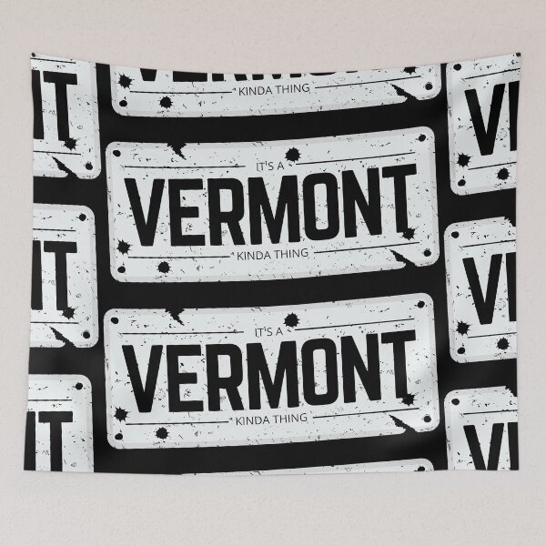 Item preview, Its a VERMONT kinda thing number plate distressed designed and sold by 133DandC.