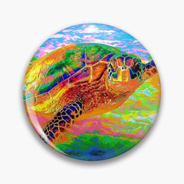 Item preview, Rainbow Sea Turtle designed and sold by Bad Habits Lounge Studio.